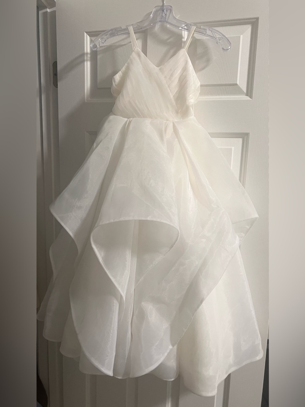Ivory Girls' Layered Organza Flower Girl Dress
